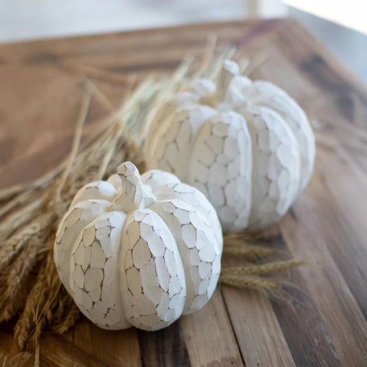 Faux Whitewash Pumpkins
