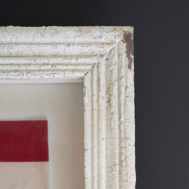 Large Framed American Flag Under Glass