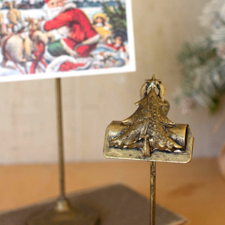 Christmas Tree Card Clips on Stands