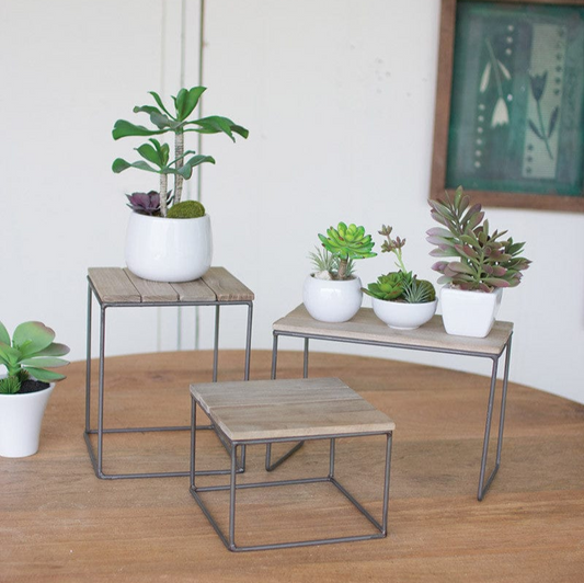 Wood and Metal Risers