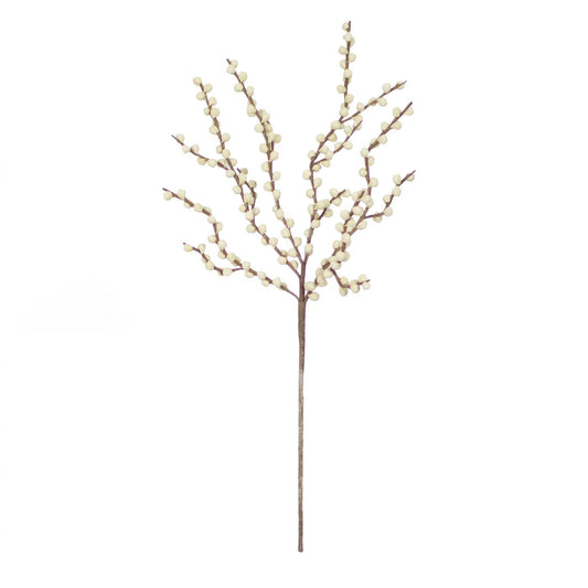 White Botanica Bead Stem