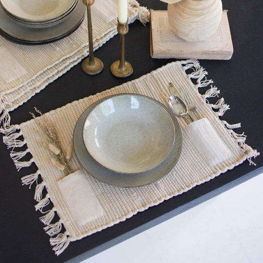Ceramic dinner plate & bowl set