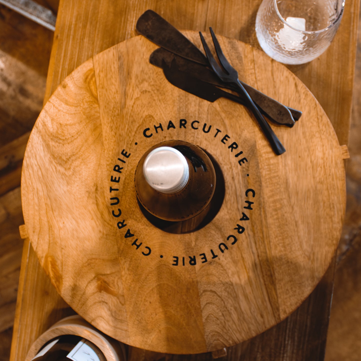 Wine Holder and Cheese Charcuterie Board