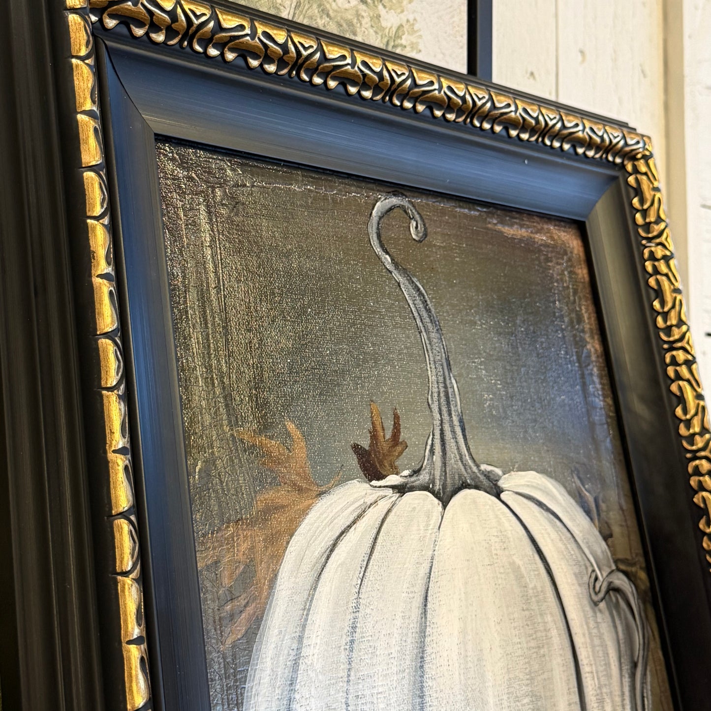 Pumpkins & Fall Leaves Hand Painting