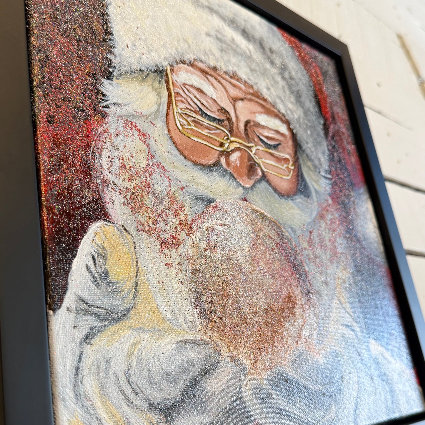 Enchanted Santa Hand Painting
