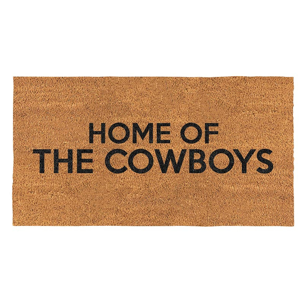 "Home of the Cowboys" Door Mat
