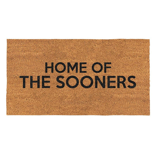 "Home of the Sooners" Door Mat
