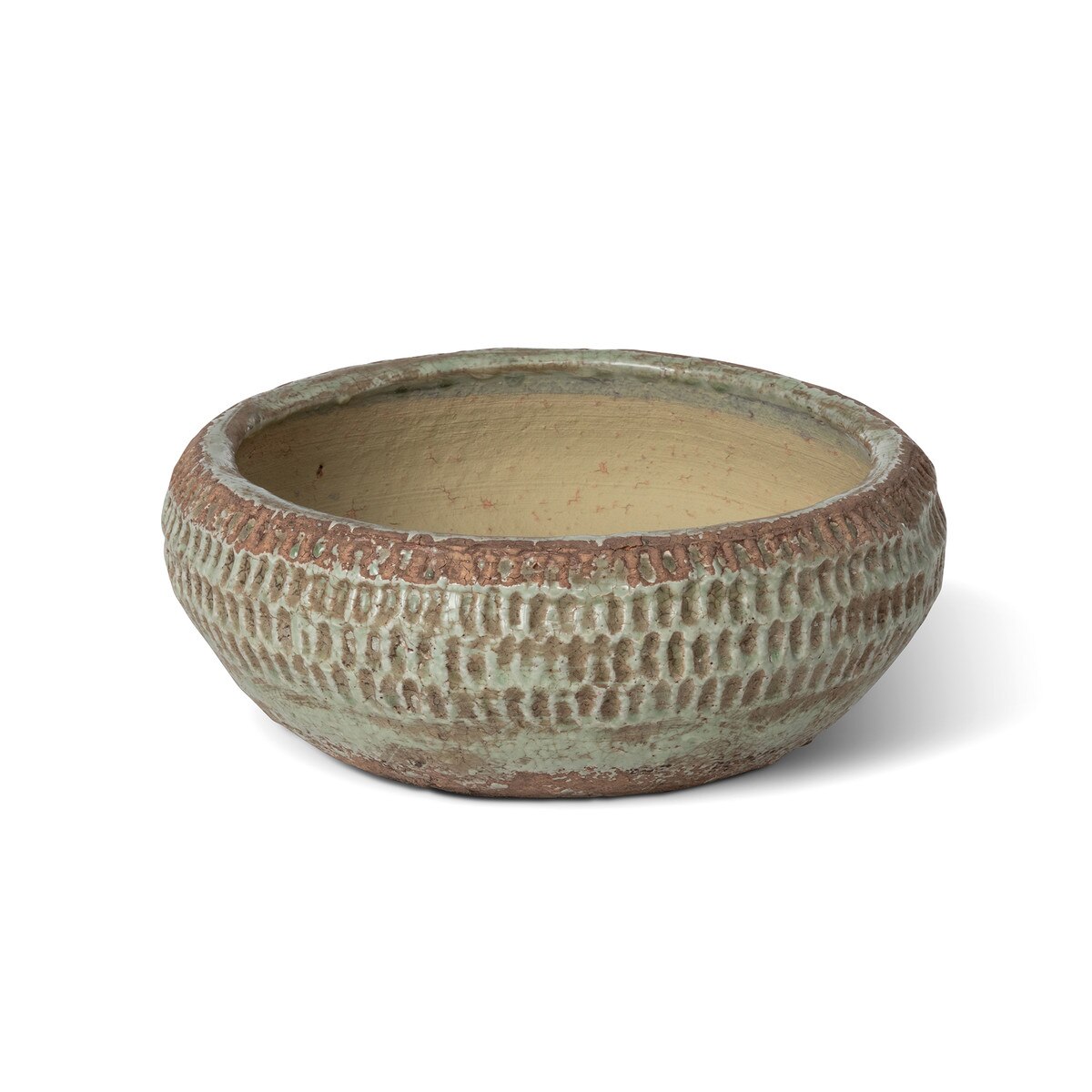 Yuma Pattern Low Ceramic Decorative Bowl