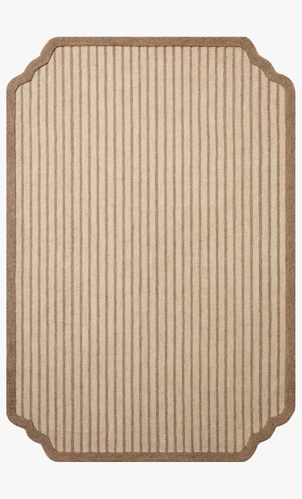 Emmeline Area Rug in Bone & Ash by Loloi