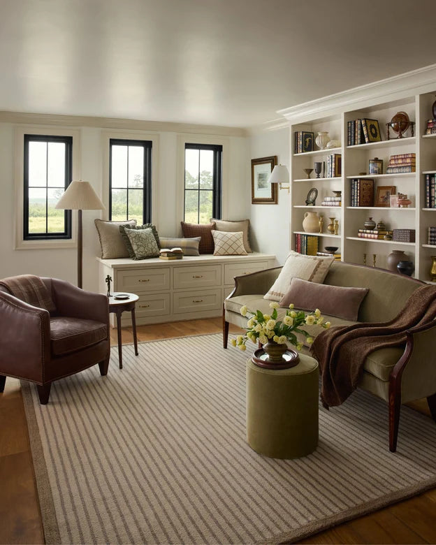 Emmeline Area Rug in Bone & Ash by Loloi