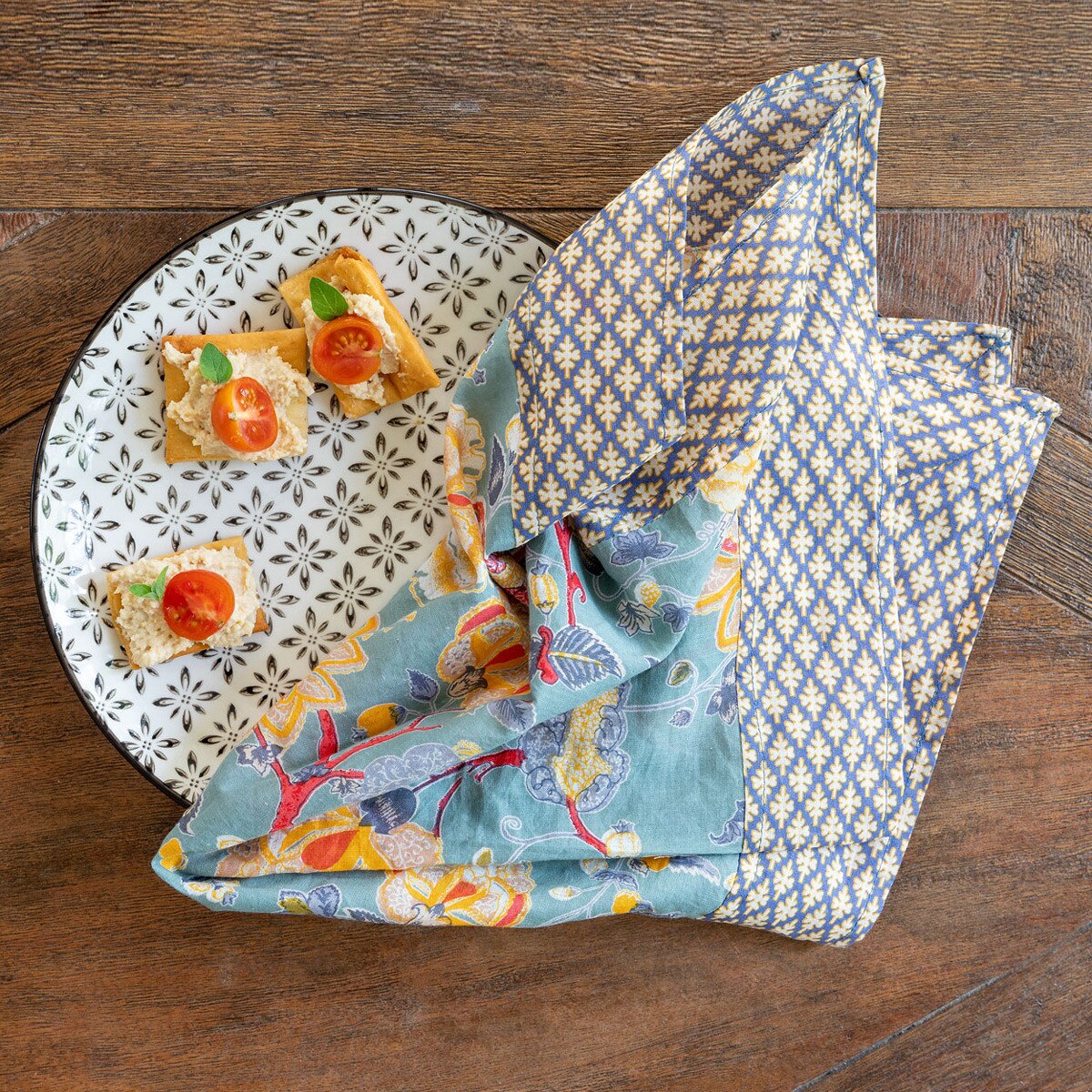 Cotton Voile Napkin, Malamar Teal