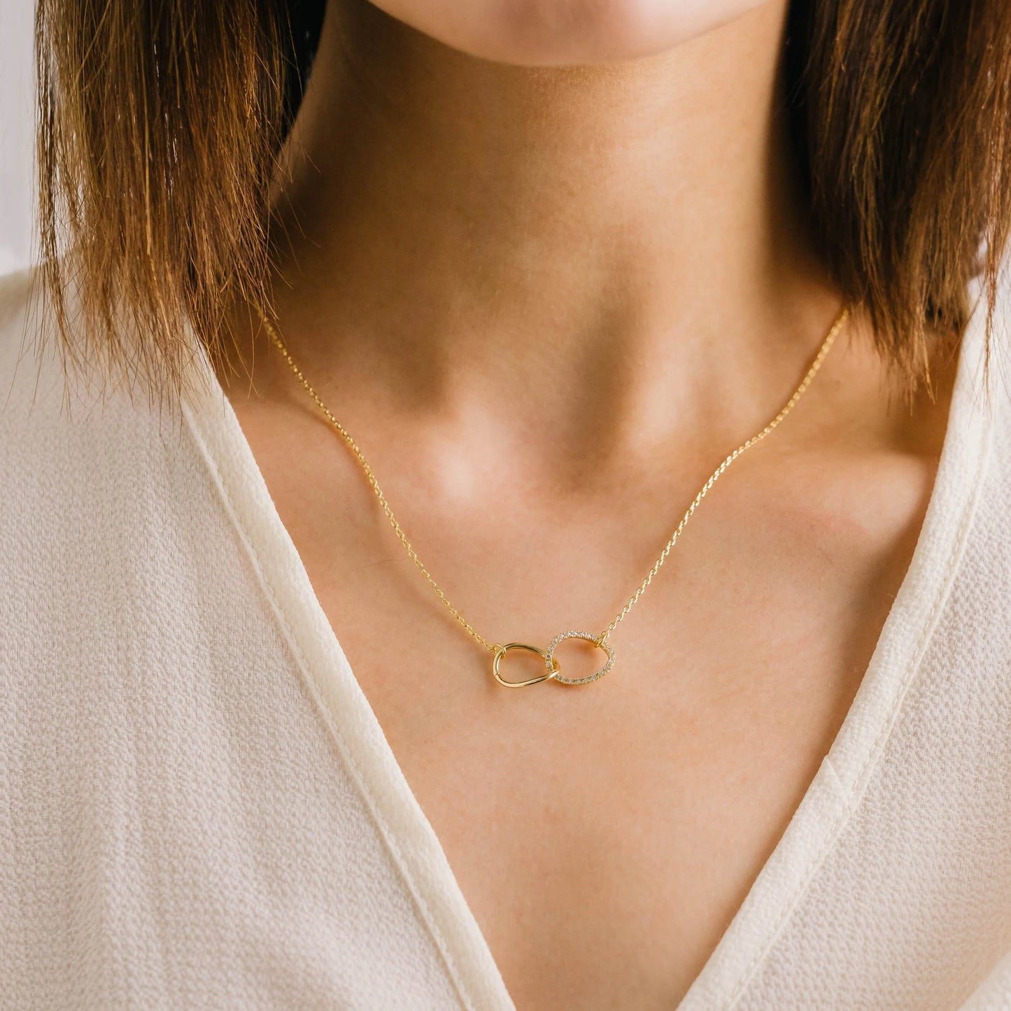 Encore Pave Gold Necklace
