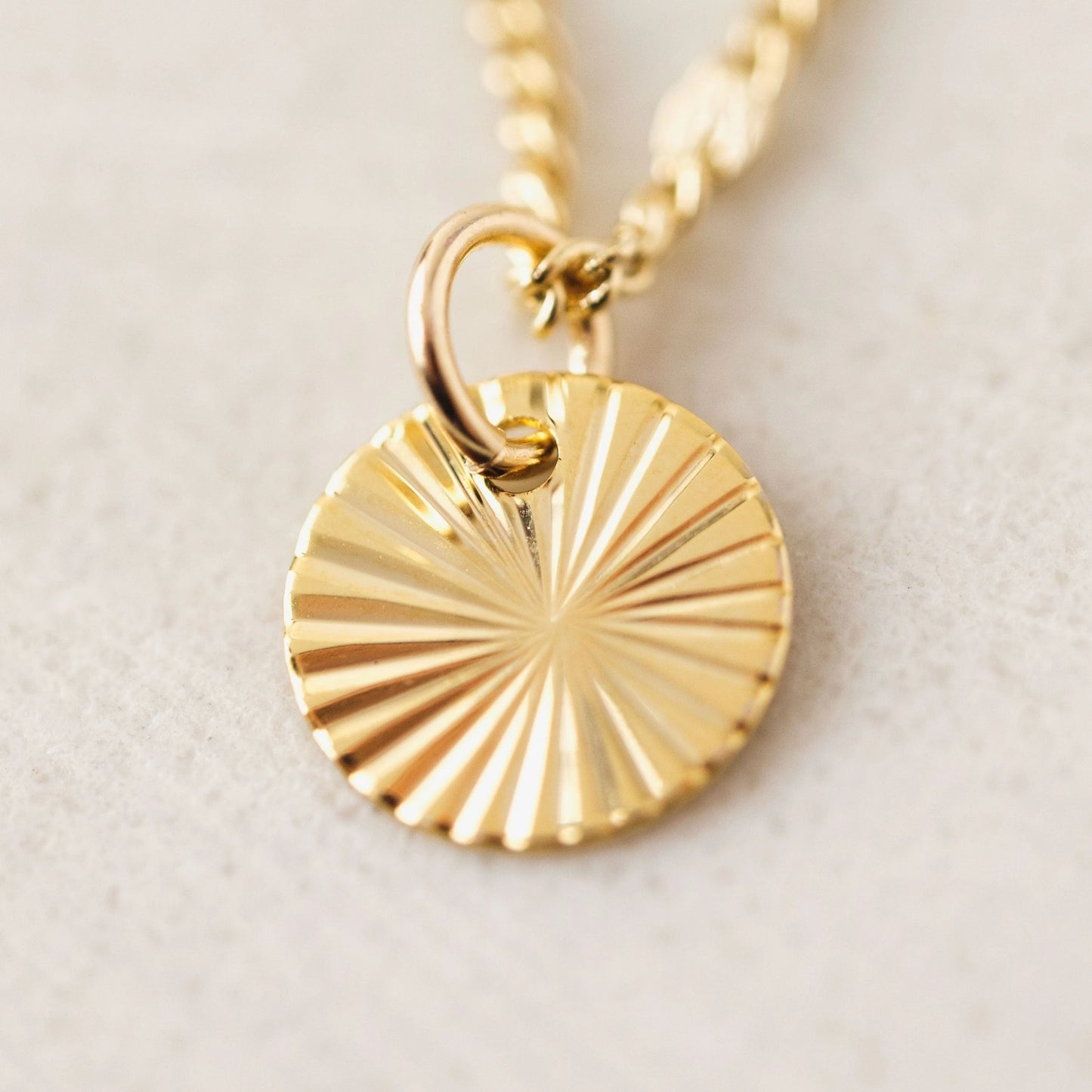 Everly Circle Gold Necklace