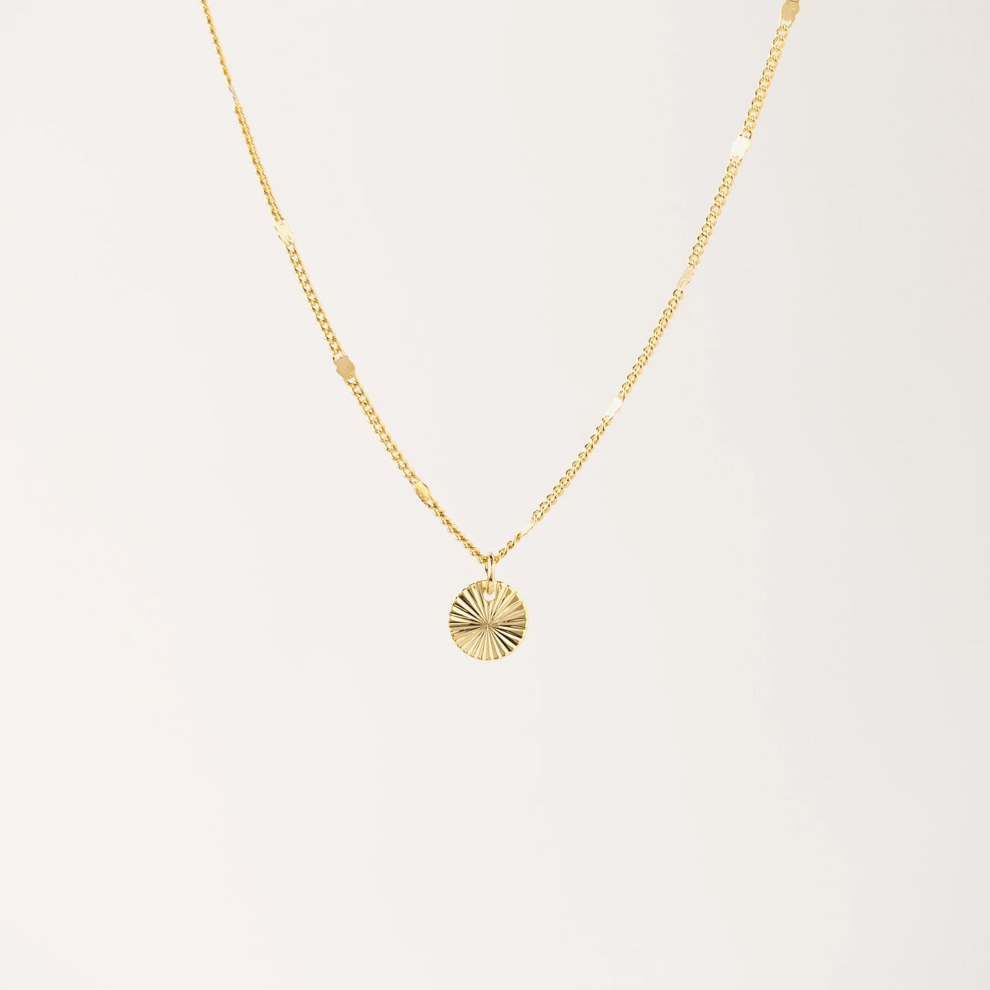 Everly Circle Gold Necklace