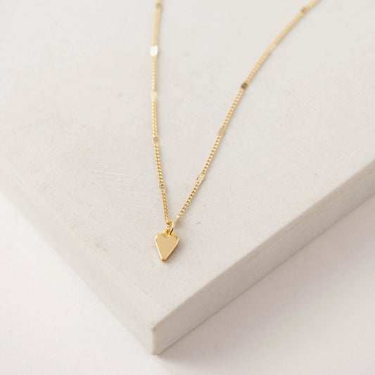 Everly Heart Gold Necklace