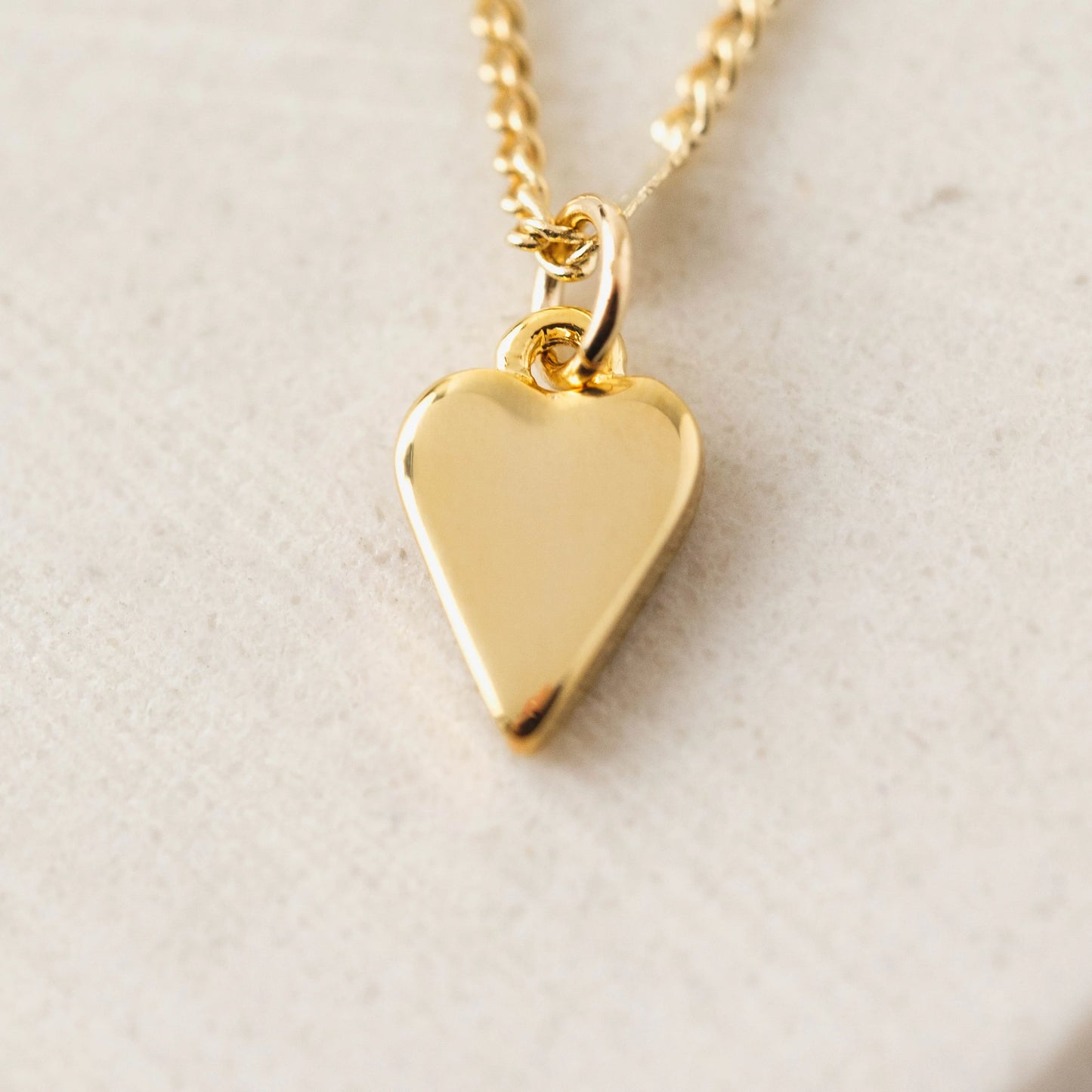 Everly Heart Gold Necklace