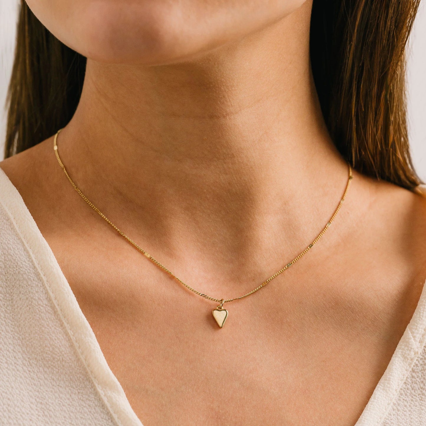 Everly Heart Gold Necklace