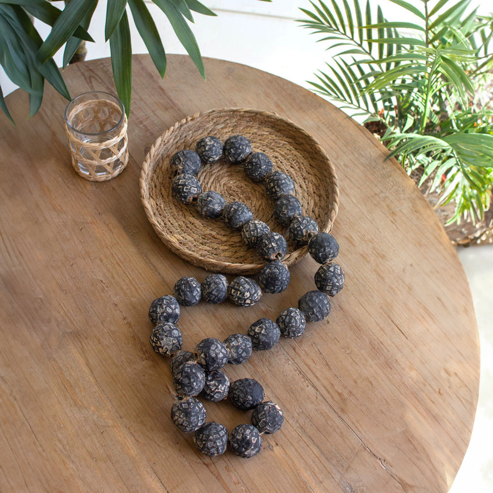 Black Clay Tabletop Beads