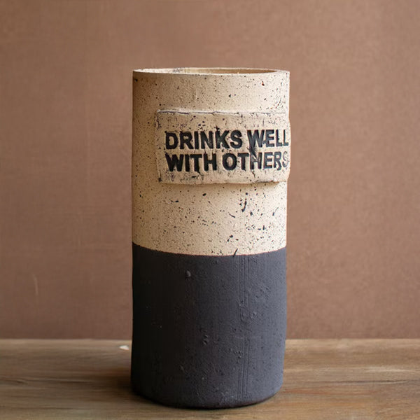 Terracotta Wine Cooler with Cute Sayings