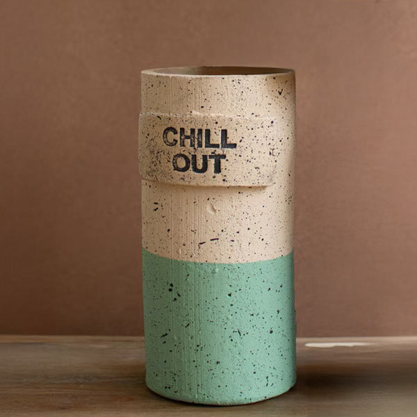Terracotta Wine Cooler with Cute Sayings