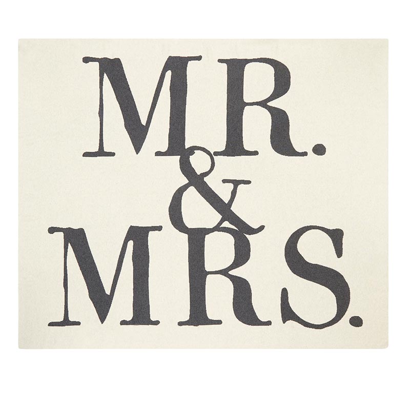 Mr. & Mrs. Luxe Throw Blanket