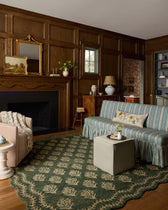 Lisette Forest Green Area Rug by Loloi