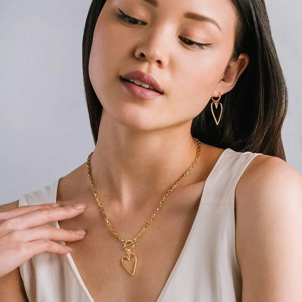 Lovestruck Heart Gold Necklace