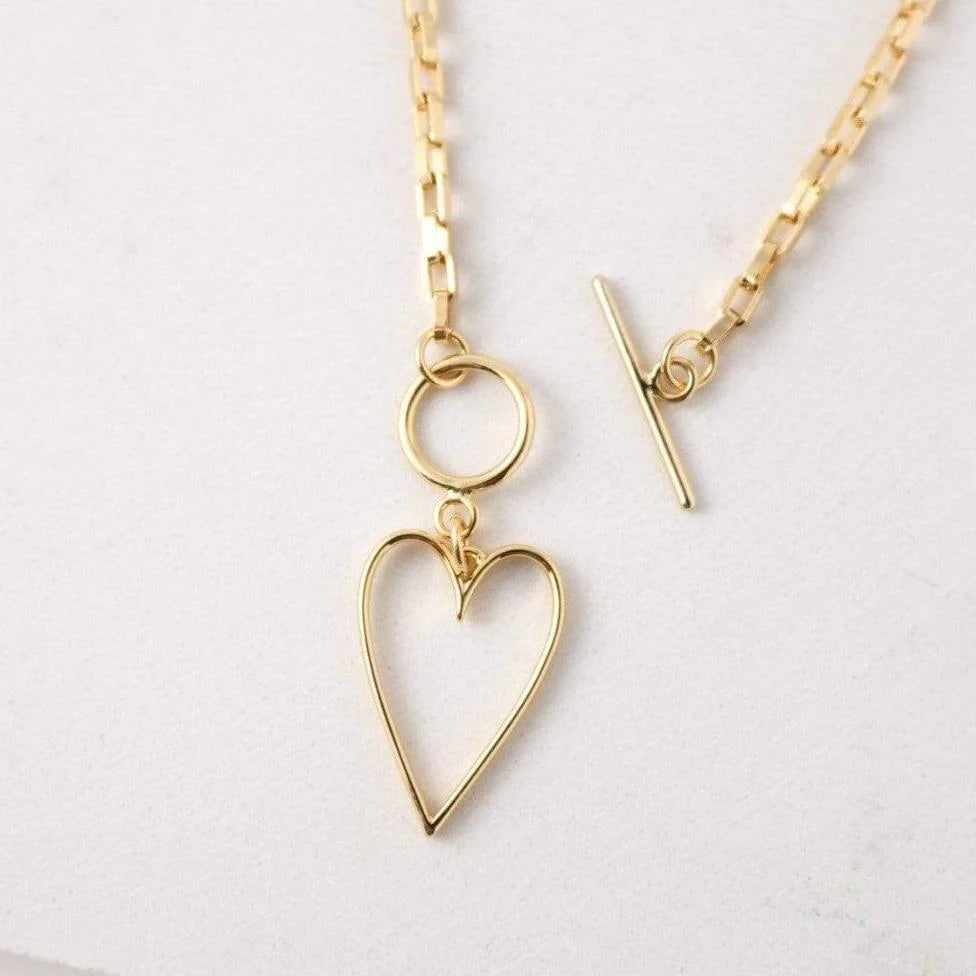 Lovestruck Heart Gold Necklace
