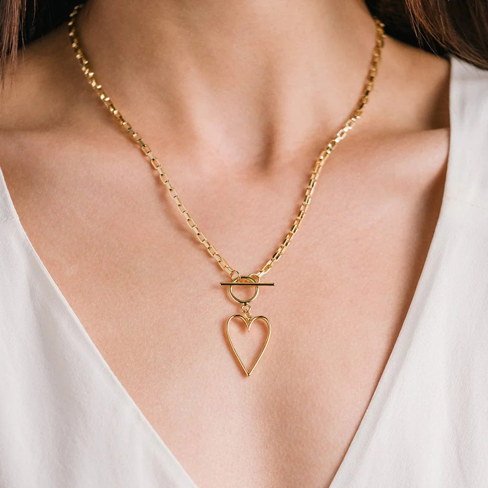 Lovestruck Heart Gold Necklace