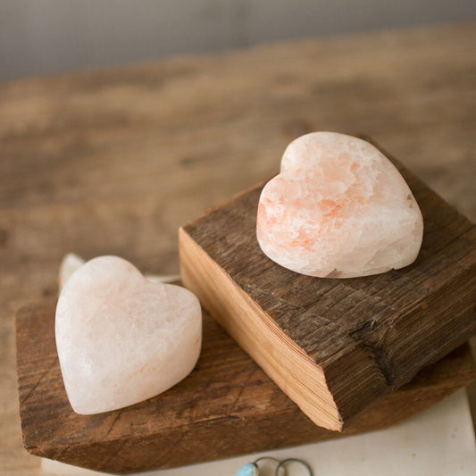 Heart Figurine Made of Himalayan Salt