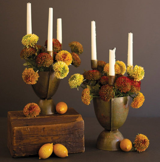 Taper Candelabra with Planter