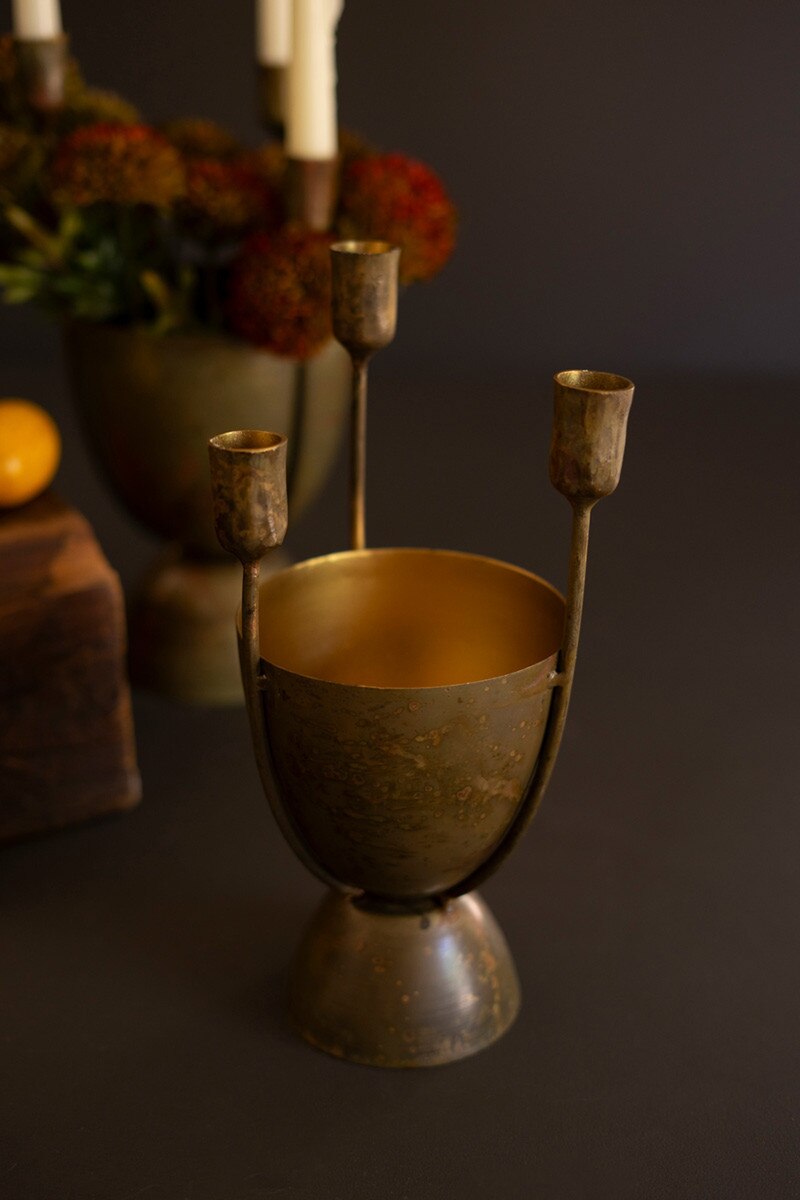 Taper Candelabra with Planter