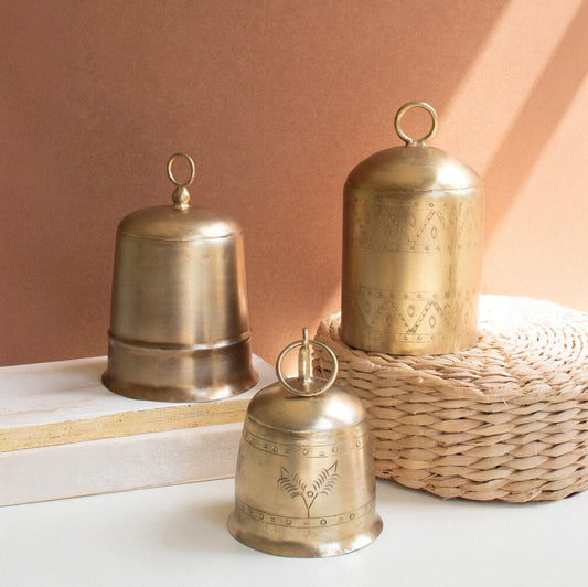 Antique Brass Finish Bells