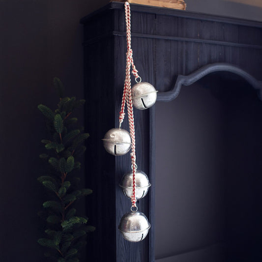 Antique Silver Jingle Bell Cluster