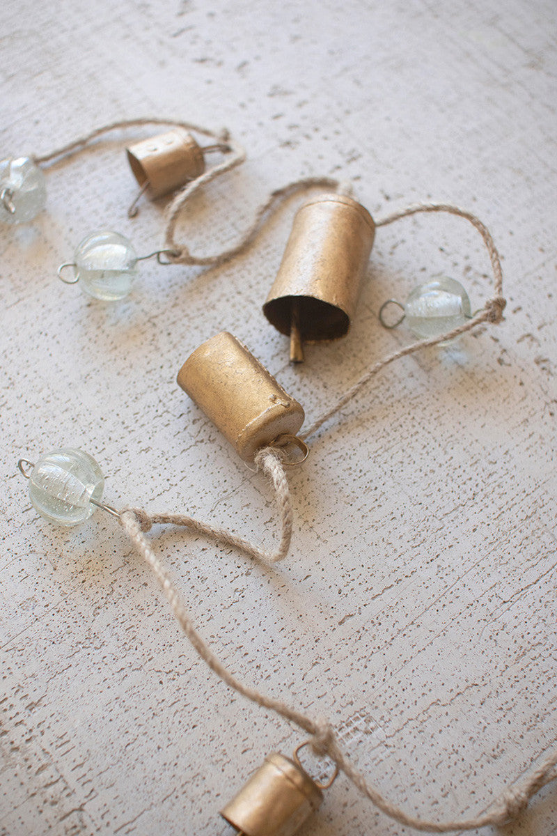 Bells and Glass Beads Garland