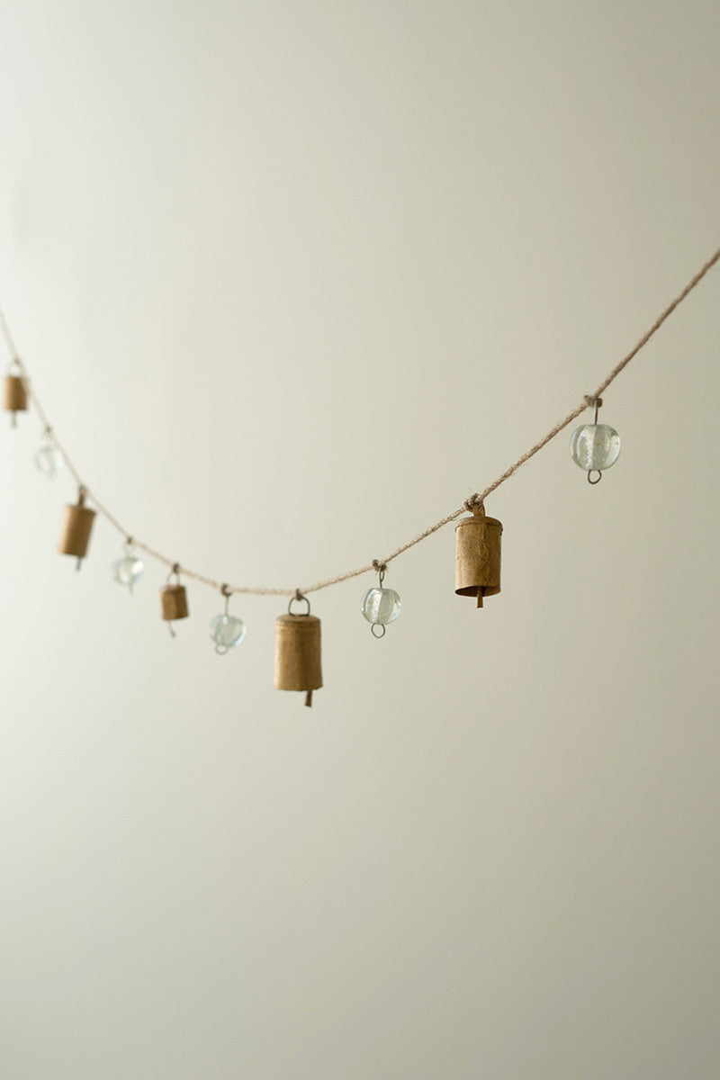 Bells and Glass Beads Garland