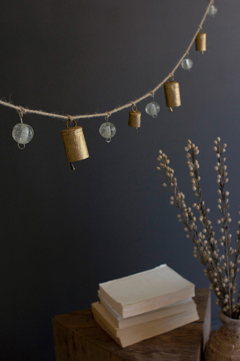 Bells and Glass Beads Garland