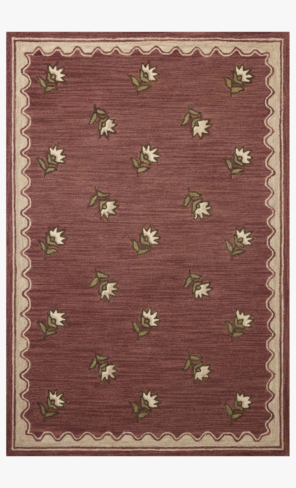 Nora Area Rug in Berry by Loloi