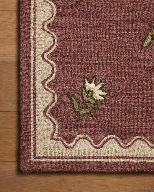 Nora Area Rug in Berry by Loloi