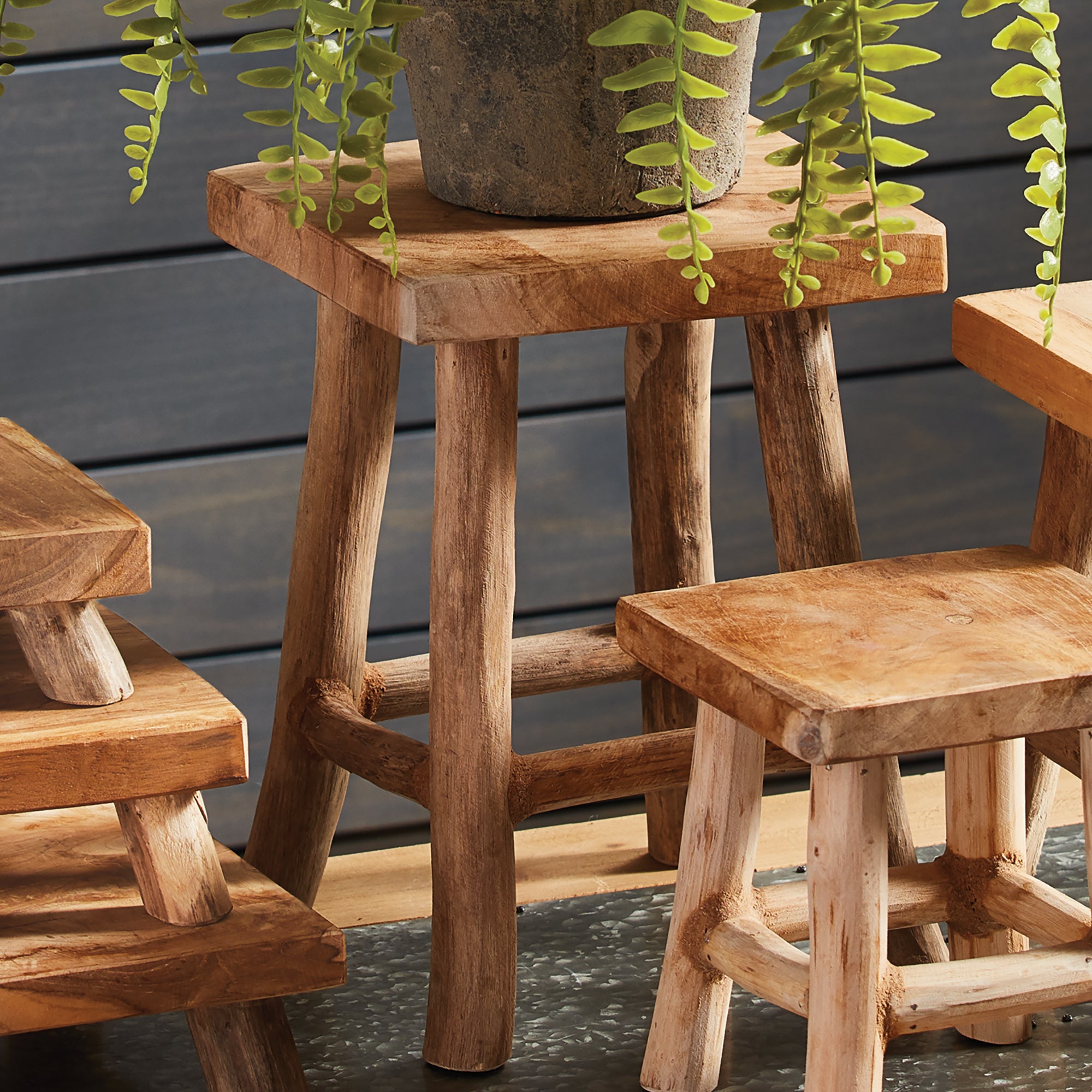 Ewan Teak Stand | Large – MStreetDecor