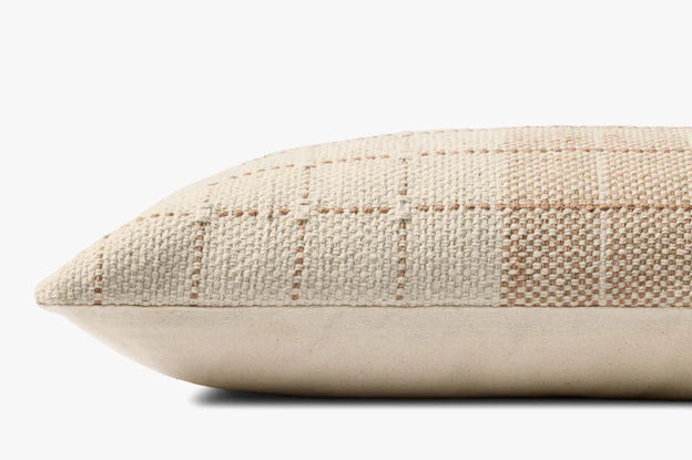 Natural and Rust Lumbar Pillow