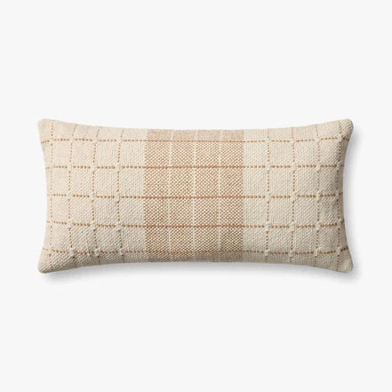 Natural and Rust Lumbar Pillow