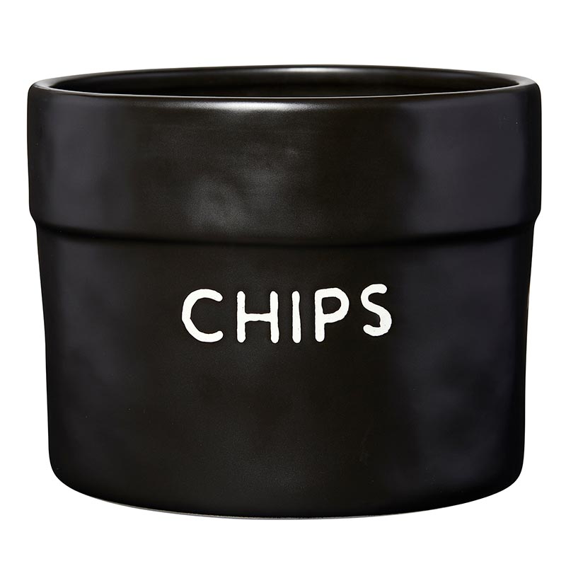 Black Ceramic Chips & Salsa Bags