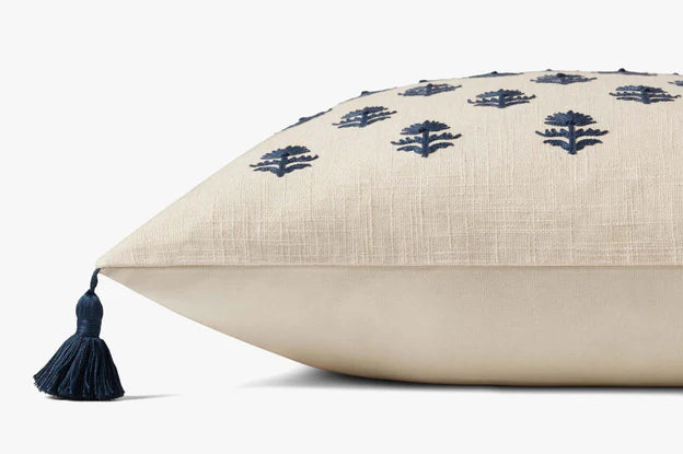The Addison Navy & Beige Pillow by Loloi