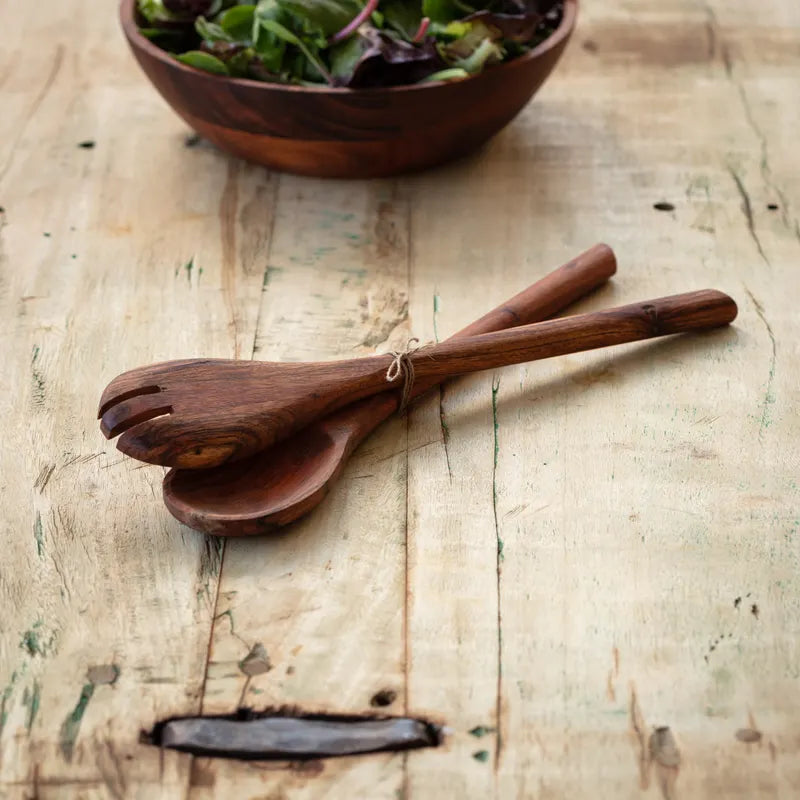Wood Server Spoons Set of two