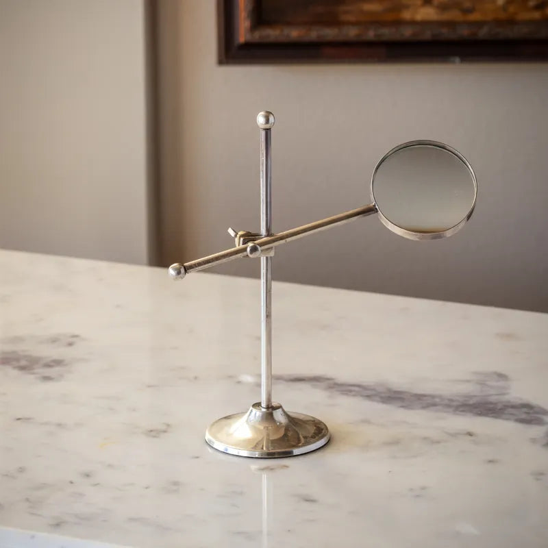 Antique Silver Looking Glass