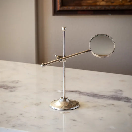 Antique Silver Looking Glass