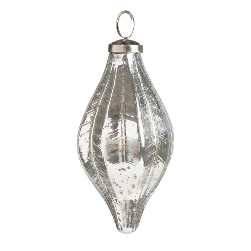 Marquis Silver Mercury Glass 6" Ornament