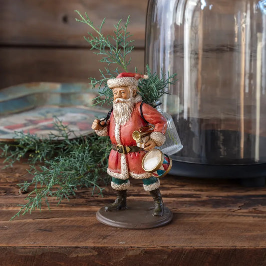 Santa Bearing Gifts Flower Holder