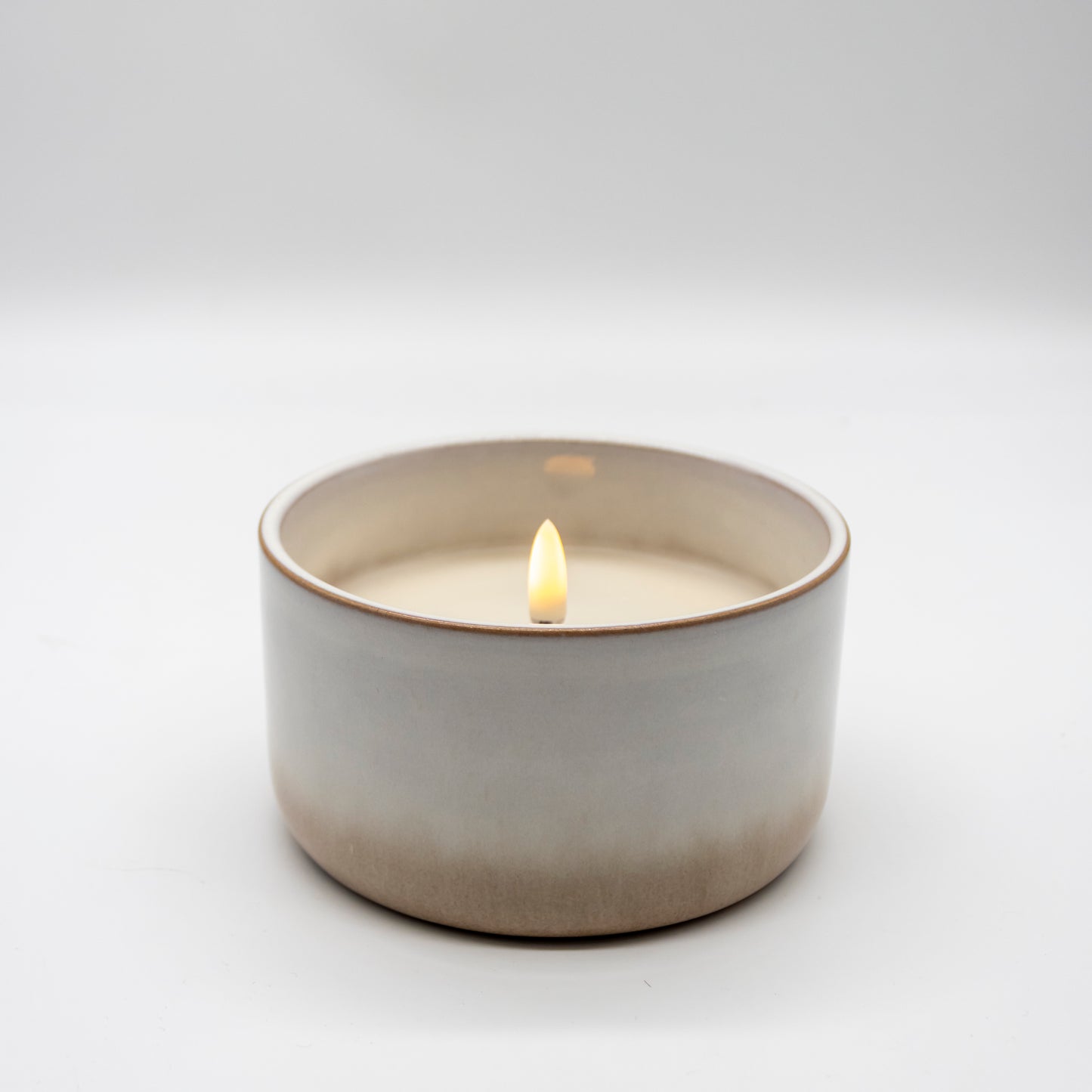 Radiance Poured LED Candle In Ceramic Container